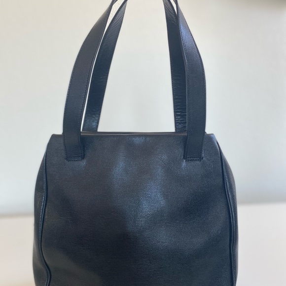 Authentic Celine Circle logo Shoulder Bag Black - Picture 4 of 12